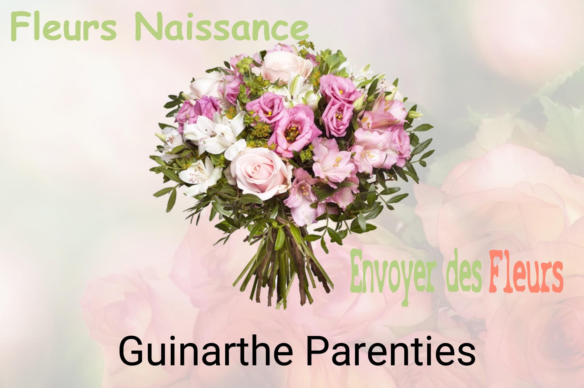 Bouquet de fleurs de naissance livré à Guinarthe-Parenties